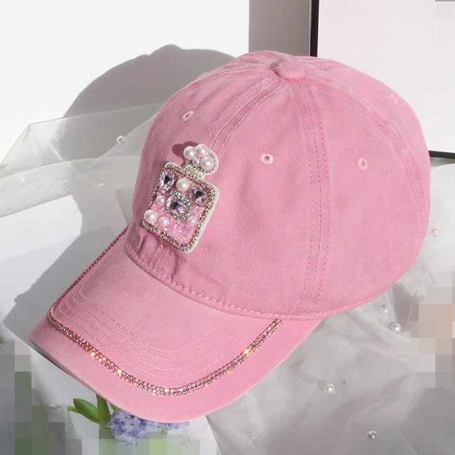Rosé Radiance Denim Cap