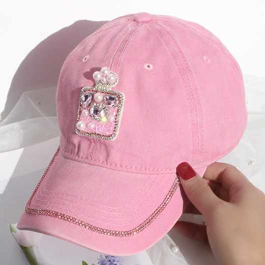 Rosé Radiance Denim Cap