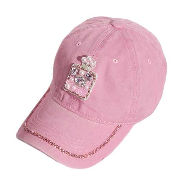 Rosé Radiance Denim Cap