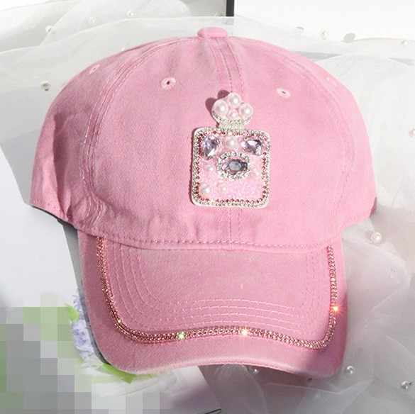 Rosé Radiance Denim Cap